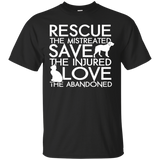 RESCUE SAVE LOVE - Dog Rescue Shirt_Black