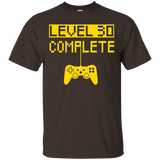 Level 30 Complete Funny Video Games 30th Birthday Gift Shirt