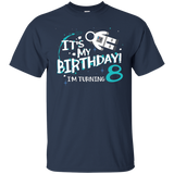 It's My Birthday I'm Turning 8 T-shirt 8th Astronaut Kids