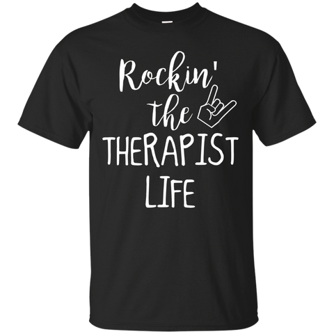 Rockin the therapist Life T-Shirt_Black