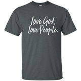 Love God Love People Vintage, Distressed Tee Shirt