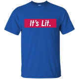 It's Lit Red Box Slogan T-shirt
