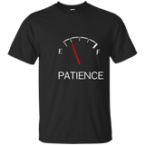 Patience Running Low - Funny Parody Fuel Gauge T-Shirt_Navy