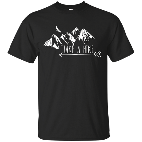 Take A Hike Mountain Adventure Funny Nature Explore Shirt_Black