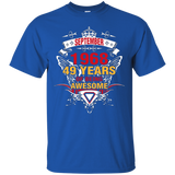 September 1968 49th Birthday 49 Years Old Gift T-Shirt_Black
