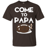 Come To Papa Turkey Football Thanksgiving Dinner Tshirt_black