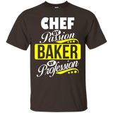 Chef By Passion Baker By Profession T Shirt_black