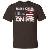 I Stand For The The Flag, I Don't Kneel T Shirt_black