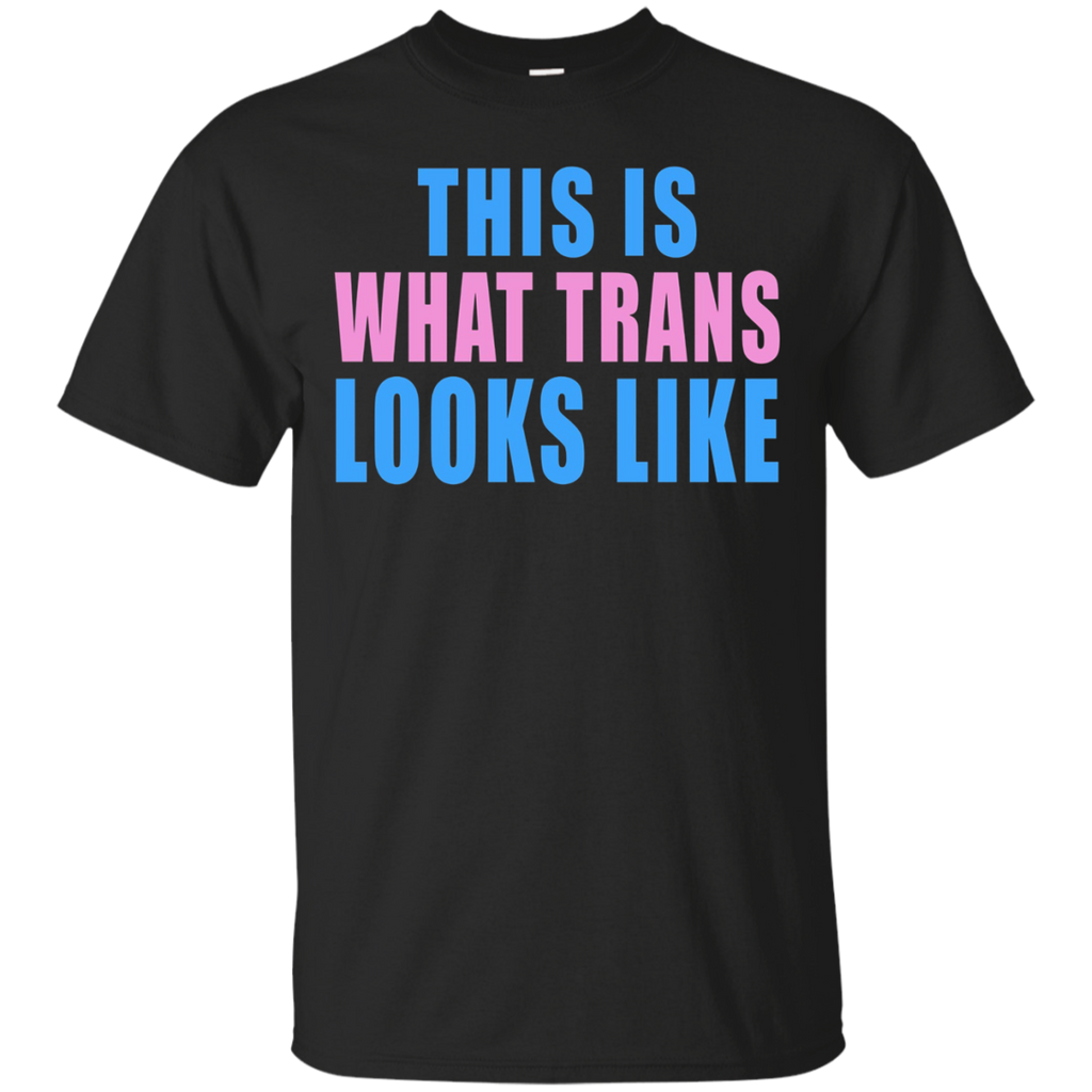 This Is What Trans Looks Like Transgender LGBT Pride T-Shirt_Black