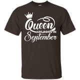 Womens Queen Are Born in September C2 Funny T-shirt_Black