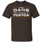 Great Dads Get Promoted To Pawpaw - Coolest Grandpa Shirt_black=