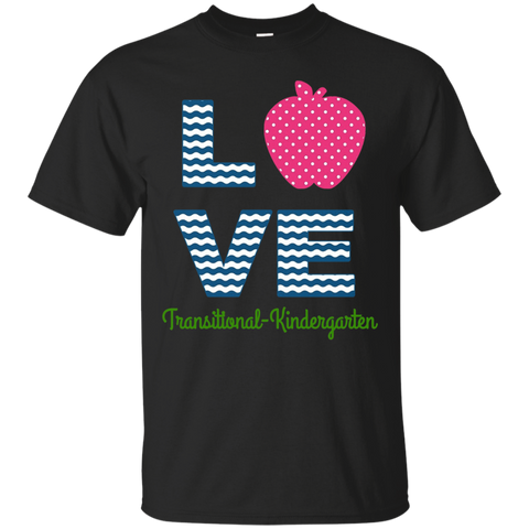 Love Transitional Kindergarten Shirt For Teacher Kids Apple