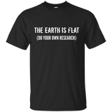 The Earth Is Flat Do Your Own Research t-shirt_Black