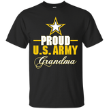 Women's Best for Army Grandma - Proud U.S. Army Grandma T-shirt_Black