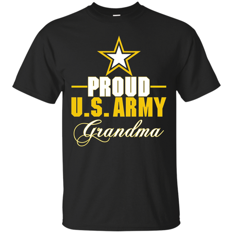 Women's Best for Army Grandma - Proud U.S. Army Grandma T-shirt_Black