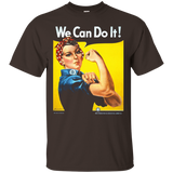 Women's Rosie The Riveter - We Can Do It! - Women's Feminist T-Shirt_Black