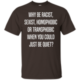 Why Be Racist T-Shirt_Black