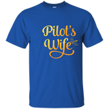 Cute Pilot's Wife Shirt, Pilot Family Aviation Mom Gift_navy=