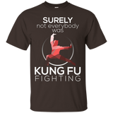 Surely Not Everybody Was Kung Fu Fighting Funny T-shirt_Black
