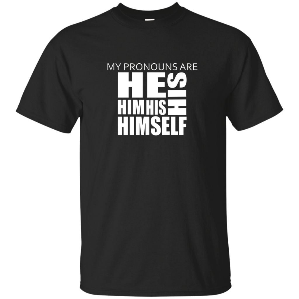 My Pronouns Are His Shirt - LGBT Trans Pride Shirt_Black