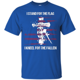 I Stand For The Flag And Kneel For The Fallen T-shirt_black