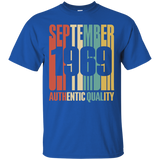Retro Sept 1969 T-Shirt 48 yrs old Bday 48th Birthday Tee_Black