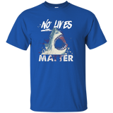 Shark halloween costume NO LIVES MATTER T-shirt_Black