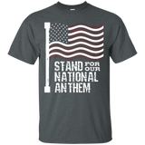 I Stand For Our Anthem - American Flag Veteran Gift_black