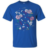 Japanese Embroidery Styled Tshirt - Vintage Snakes And Roses