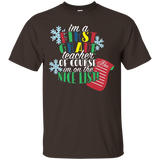 On The Nice List - First Grade Teacher Christmas Shirt_black=