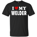 Welder t shirt i love my welder_Black