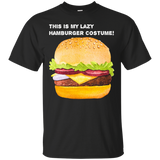 This Is My Lazy Hamburger Costume T-Shirt_Black