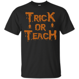 Teacher Halloween Shirt Trick Or Teach T-shirt_black=