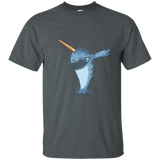 Narwhal T Shirt Funny Dabbing Dab Dance TShirt Kids Adults_Navy