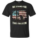 We Stand For The Flag, We Kneel For The Fallen T-shirt,_black=