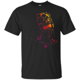 Skateboard English Bulldog T Shirt skateboarding dog neon_Black
