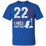 22 A Day Veteran Lives Matter T-shirt - Veterans Day Shirt_black