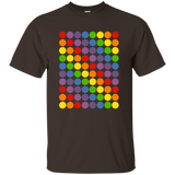 September 15th dot day multicolor rainbow polka dot t shirt_Black