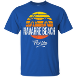 Navarre Beach Florida Vintage T Shirt Retro Beach Style_Black