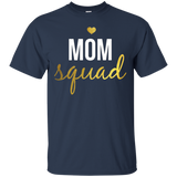 Womens Mom Squad Women's Shirt for Mom With A Heart Of Gold_Black