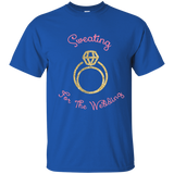 Sweating For The Wedding Engagement Ring T-Shirt_Navy