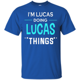 I'm Lucas Doing Lucas Things Funny First Name T-shirt_black=