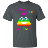OMG! It's My Birthday Colorful Pile Of Poop tShirt_Black