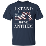 I Stand For The Anthem American Flag Shirts_black