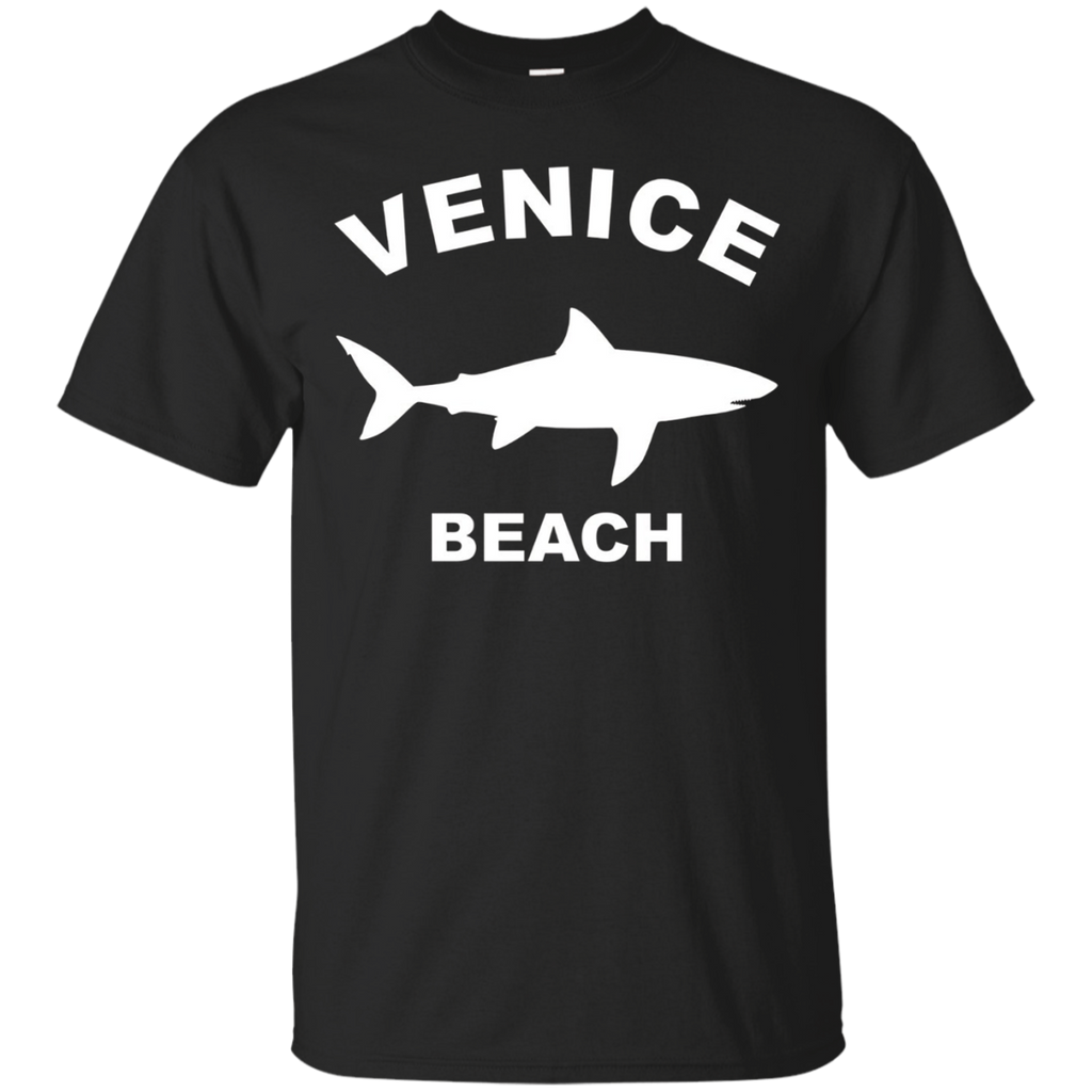 Shark Venice Beach California Shirt_Black