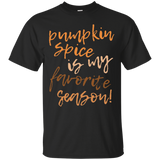Pumpkin Spice is My Favorite Season Shirt Funny Autumn Fall_Black