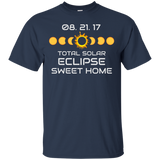 SWEET HOME OREGON Solar Eclipse Souvenir Gift T Shirt_Black