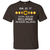 RHODE ISLAND Solar Eclipse Souvenir Gift T Shirt_Black