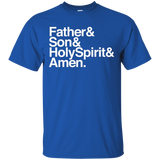 Christian Theme Father & Son & Holy & Spirit & Amen T-shirts_black