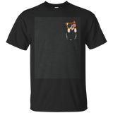 Merica Pocket Corgi Funny Dog T-Shirt_Dark